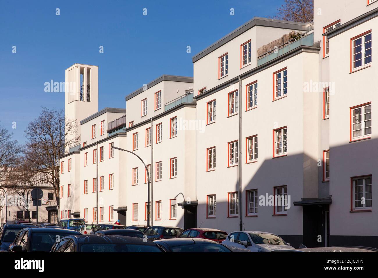 Die Zollstock Wohnsiedlung der GAG Immobilien AG im Landkreis Zollstock, erbaut unter der Leitung von Wilhelm Riphan zwischen 1927 und 1930, Br Stockfoto