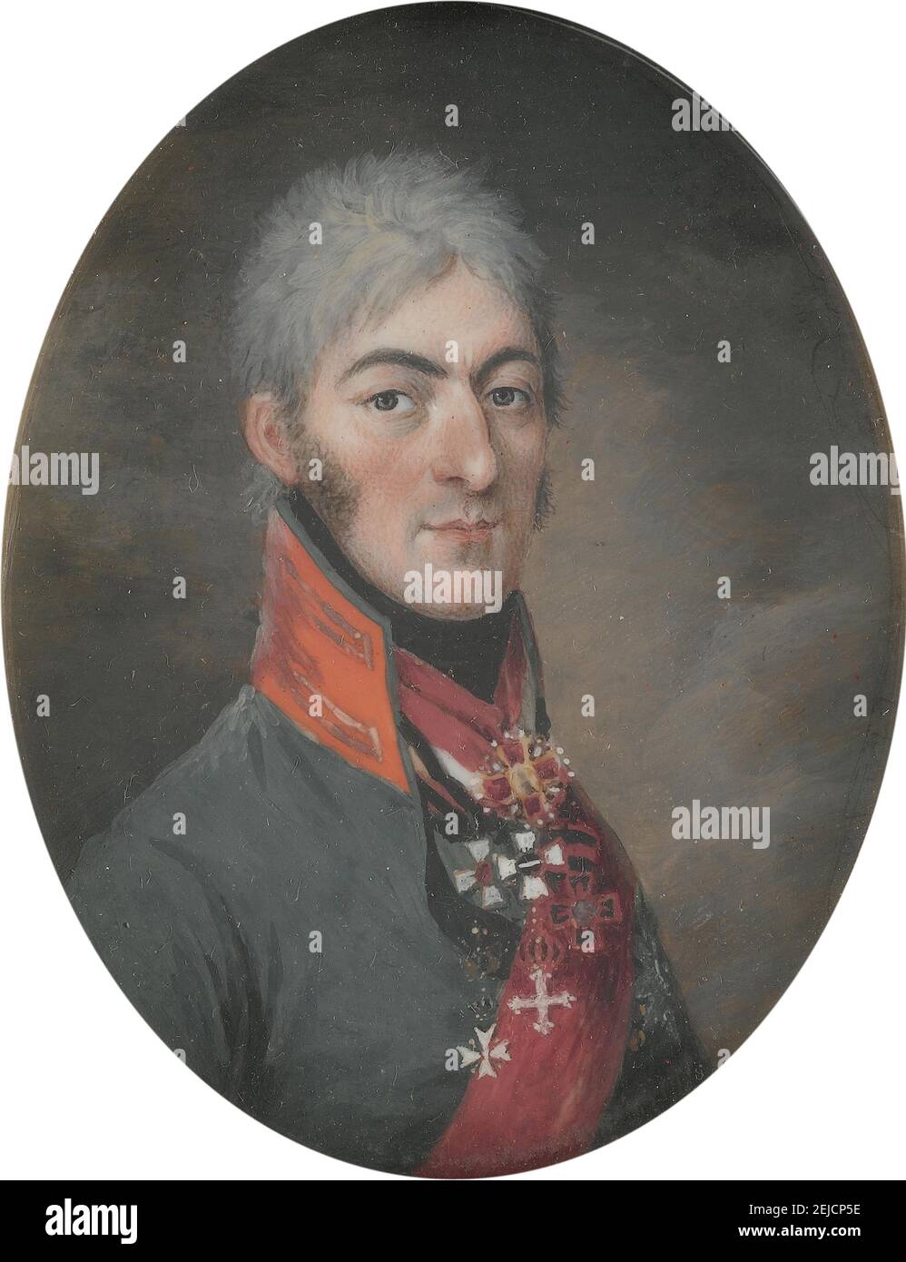 Prinz Simon Bagratovich von Bagrationi Imereti (1771-?). Museum: PRIVATE SAMMLUNG. AUTOR: GEORGES ANTOINE KEMAN. Stockfoto