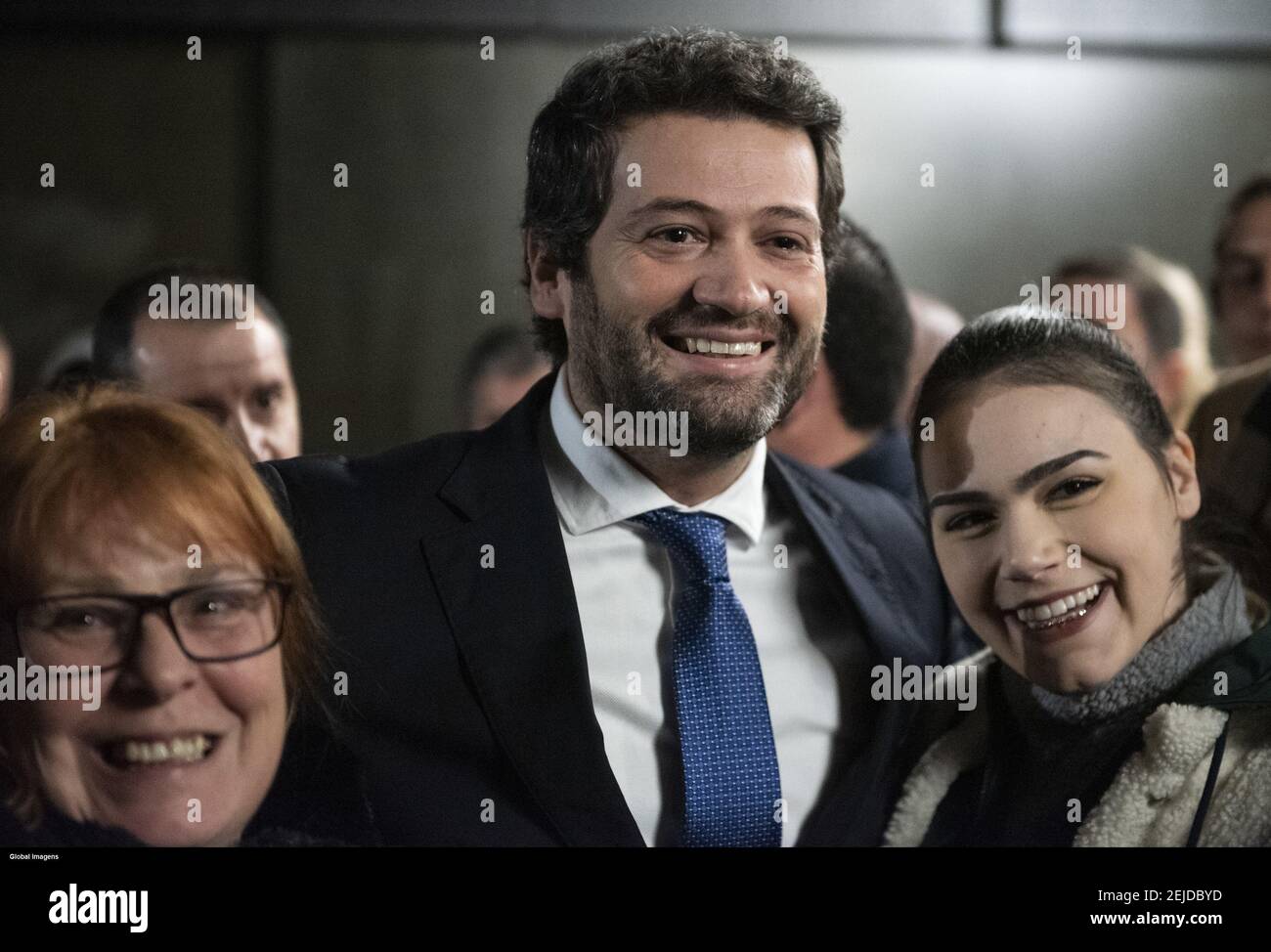 Porto 01 25 2020 Andre Ventura Abgeordneter Der Chega Partei Organisiert Ein Solidares Abendessen Ein Teil Der Mittel Wird Fur Die Anschaffung Von Medizinischen Geraten Fur Die Padiatrische Onkologie Im Krankenhaus Sao Joao