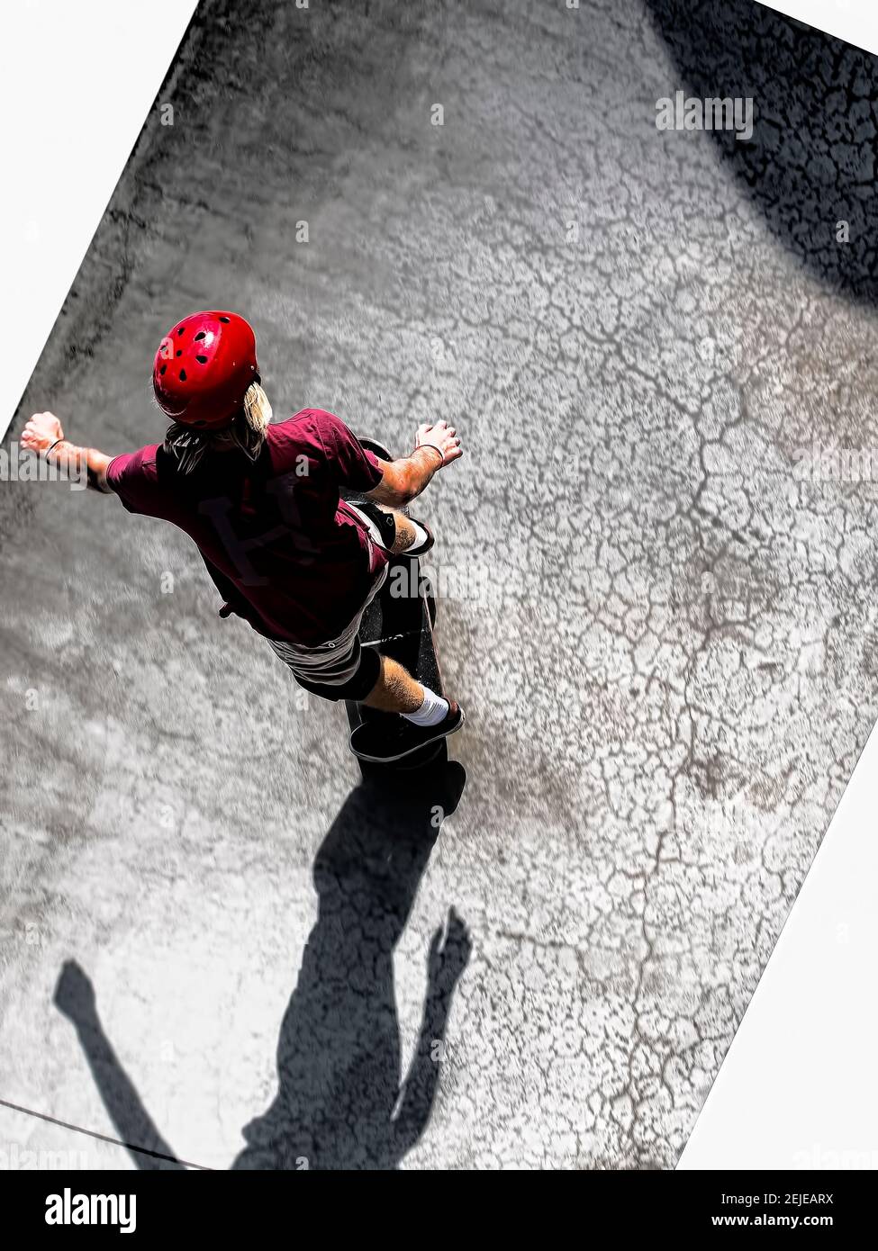 Skateboarder in Venedig Stockfoto
