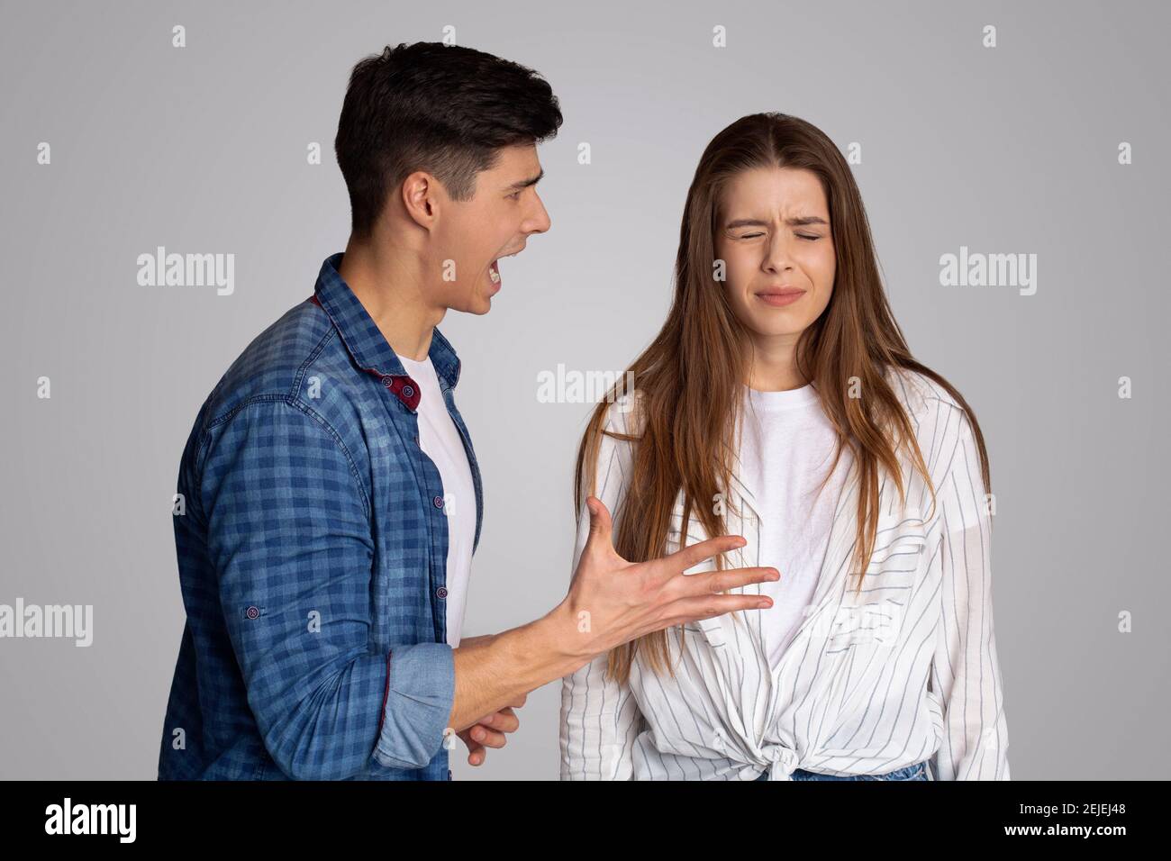 Menschen, Beziehungsschwierigkeiten, Konflikte in der Familie, soziale Fragen Stockfoto