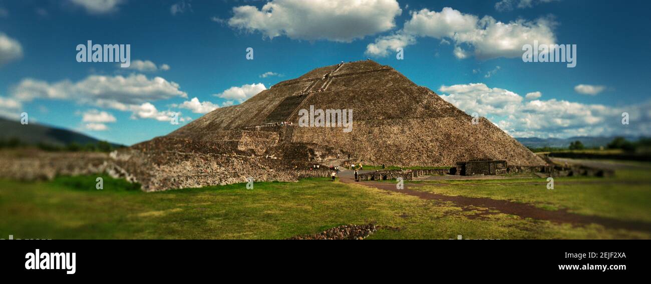 Teotihuacan Pyramiden archäologische Stätte im Tal von Mexiko, Mexiko Stockfoto