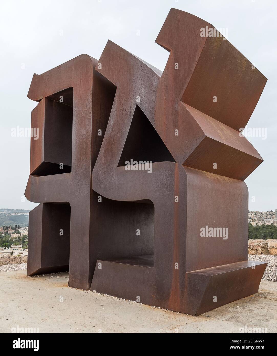 Ansicht der Ahava Skulptur, Israel Museum, Jerusalem, Israel Stockfoto