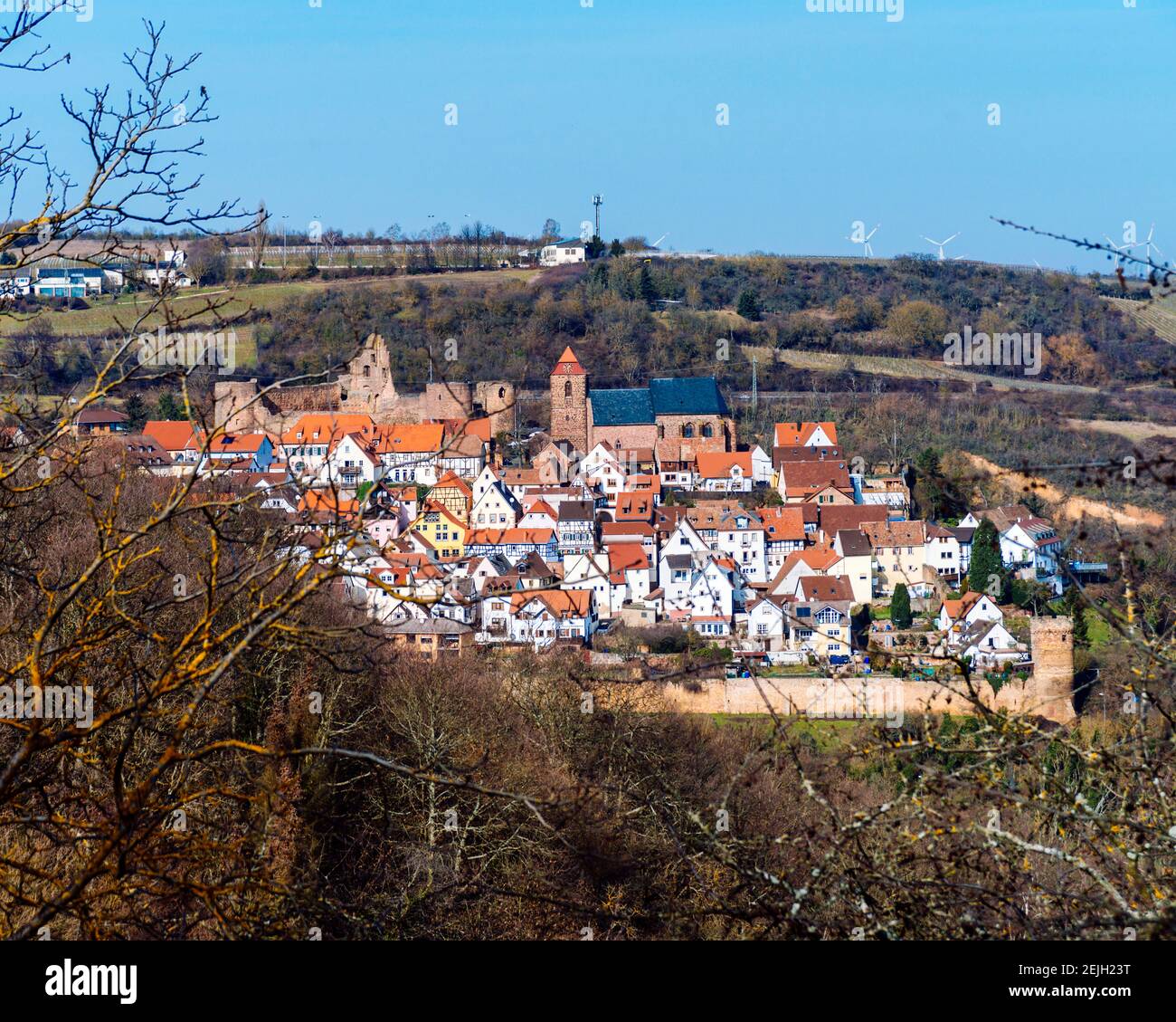 Neuleiningen in der Pfalz, Südwestdeutschland Stockfoto Neuleiningen in der Pfalz, Südwestdeutschland Stockfoto
