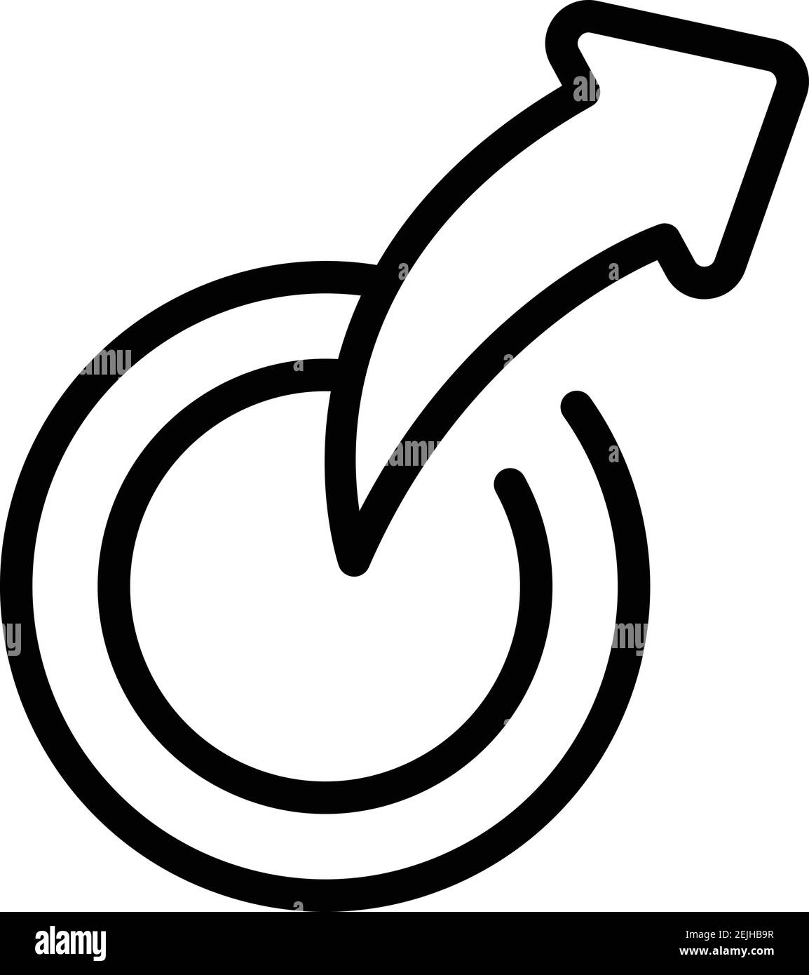 Symbol für die Schaltfläche „Antworten“. Vektorsymbol für Umrissschaltfläche für Webdesign auf weißem Hintergrund isoliert Stock Vektor