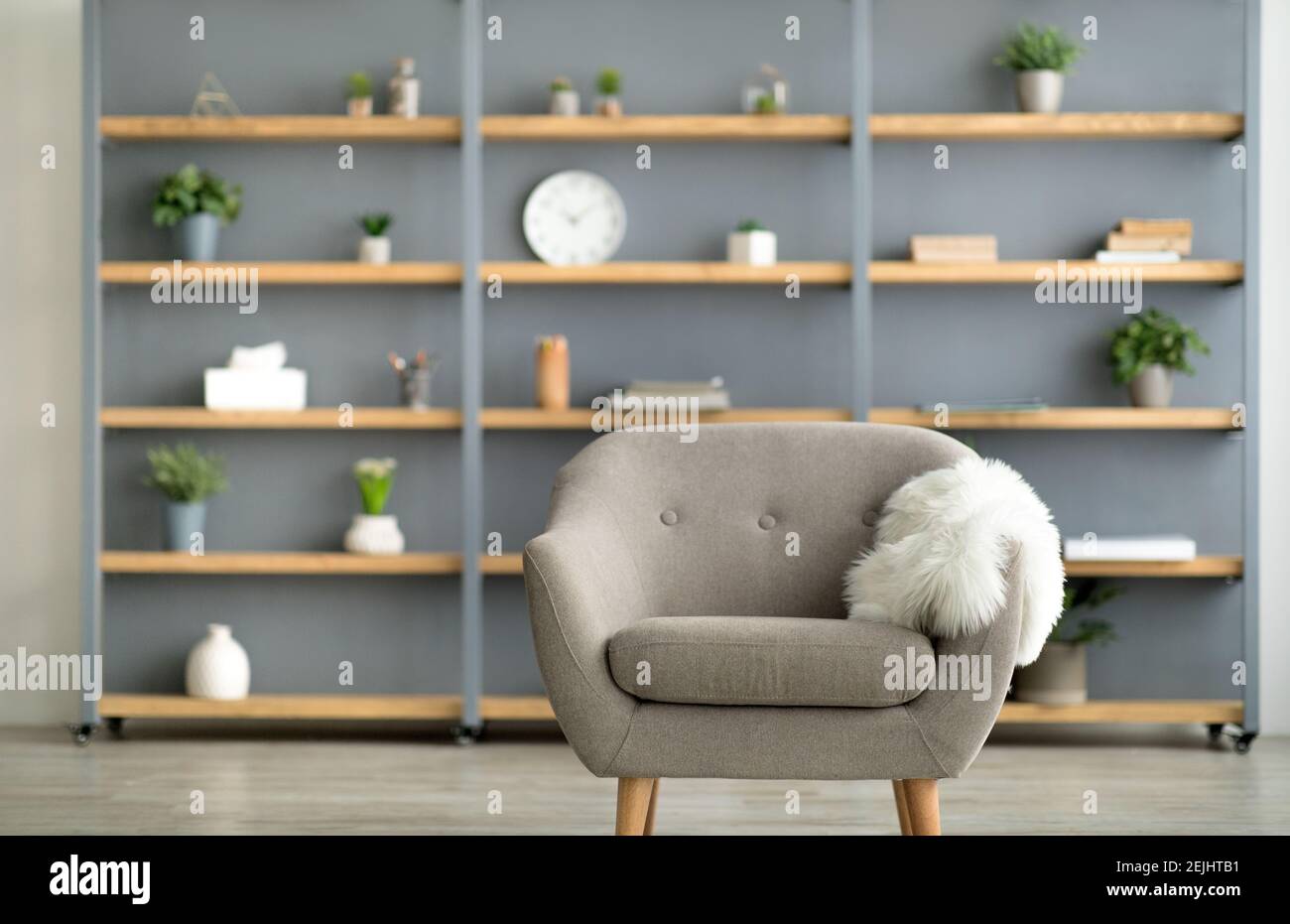 Blog über Interiors, stilvolle, minimalistische, skandinavische und Retro-Design Stockfoto