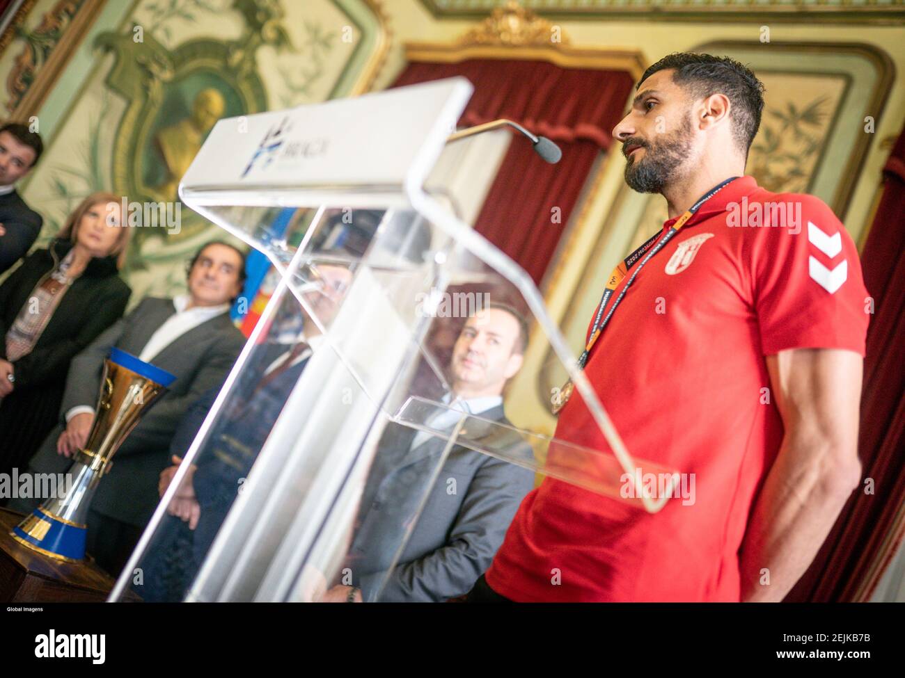 Braga, 02/17/2020 das Sporting Clube de Braga Beach Soccer Team wurde