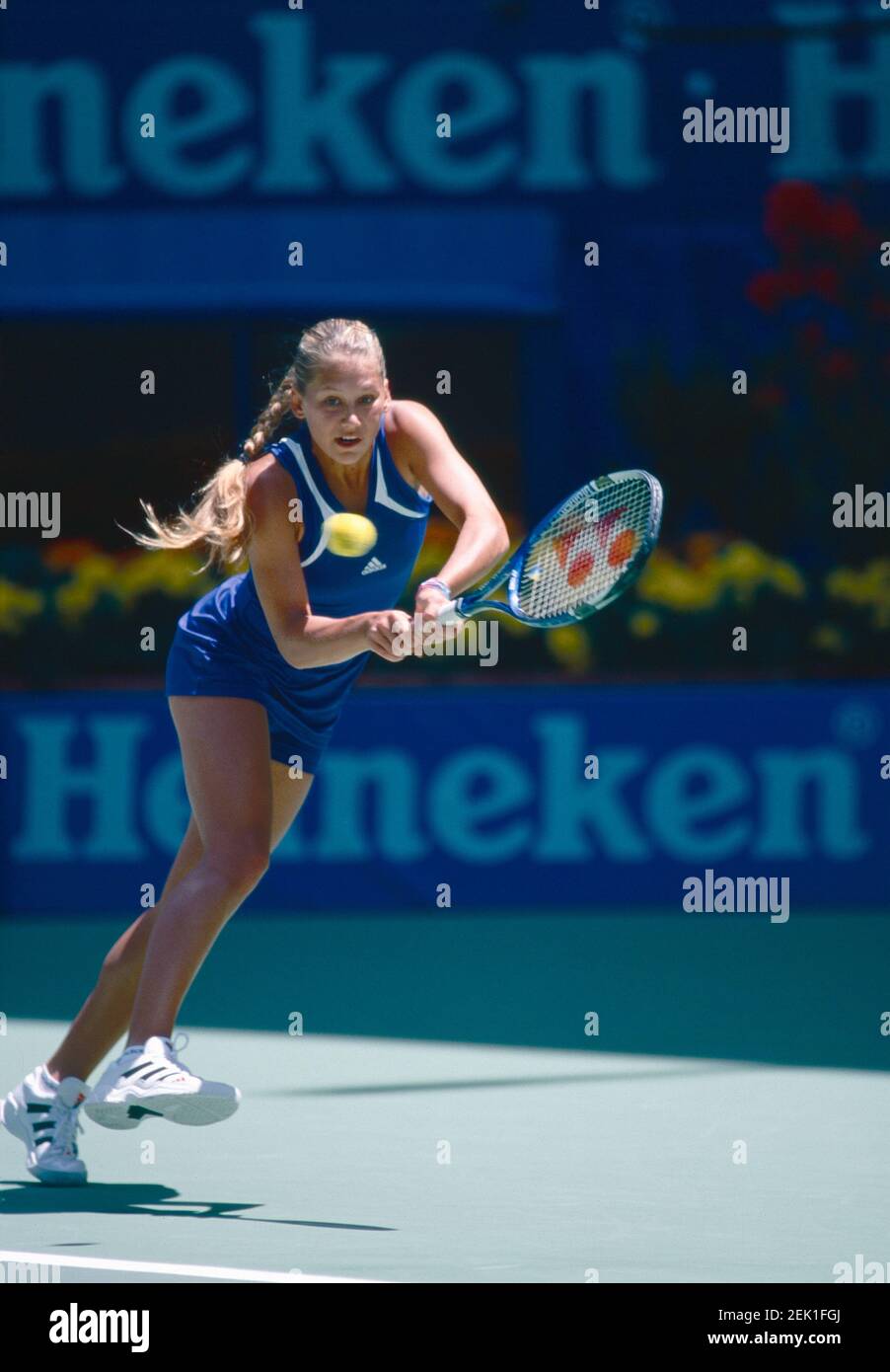 Russische Tennisspielerin Anna Kournikova, Australian Open 2000 Stockfoto