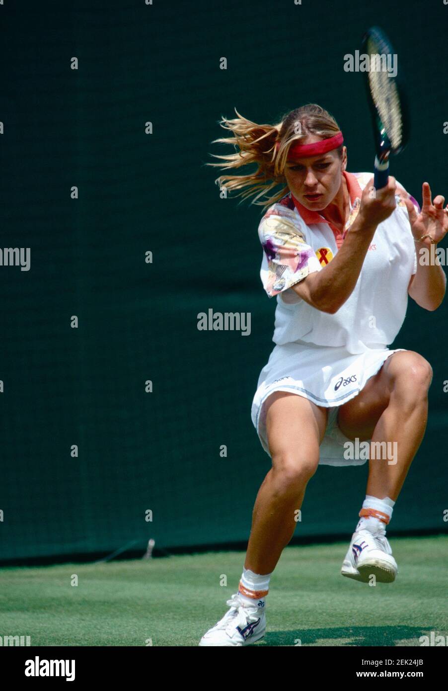 Deutsche Tennisspielerin Sabine Hack, Wimbledon, UK 1993 Stockfoto