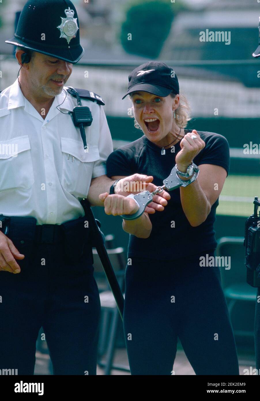 Australische Tennisspielerin Louise Pleming, Eastbourn 1998 Stockfoto