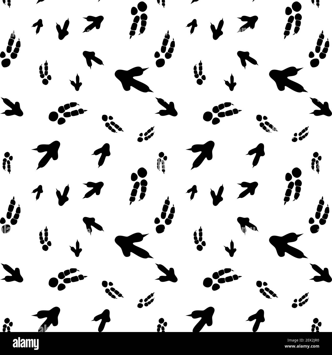 Dinosaurier Fußabdruck Spuren. Minimalistisches Nahtmuster. Hintergrund mit Pfote, Klaue Raubtier. Dinosaurier Fußabdruck Illustration perfekt für Textil, Wrap und Tapete und Design Stock Vektor Dinosaurier Fußabdruck Spuren. Minimalistisches Nahtmuster. Hintergrund mit Pfote, Klaue Raubtier. Dinosaurier Fußabdruck Illustration perfekt für Textil, Wrap und Tapete und Design Stock Vektor