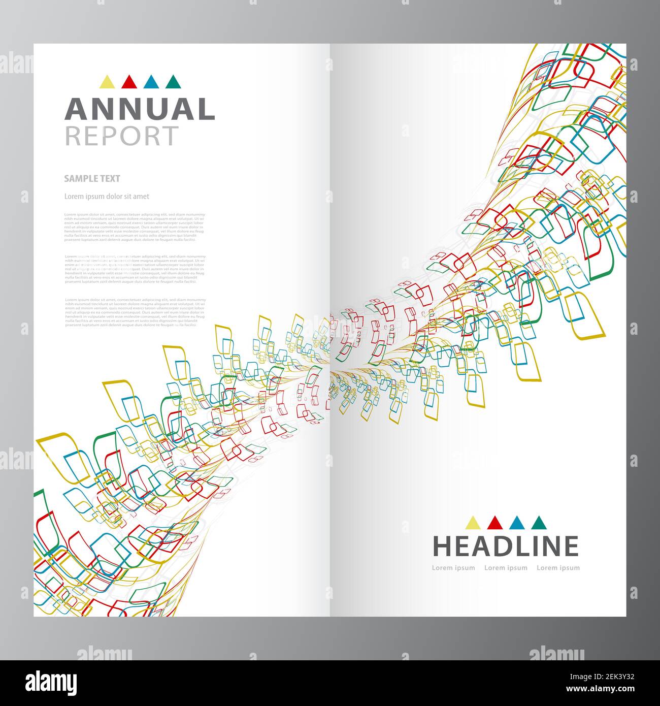 Geschäftsbericht Broschüre Layout Template Design Stock For Ind Annual Report Template