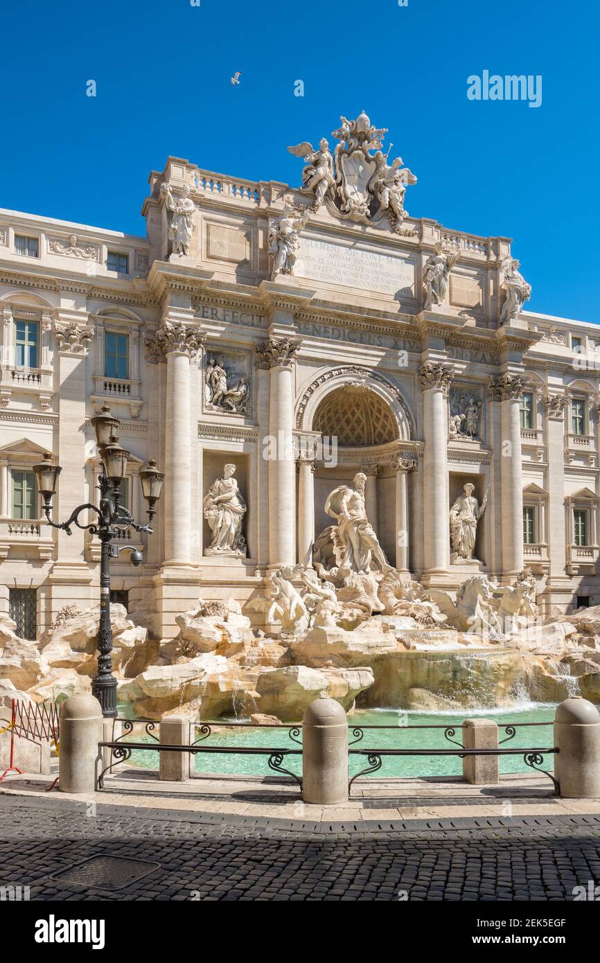Fontana di Trevi in Rom Stockfoto