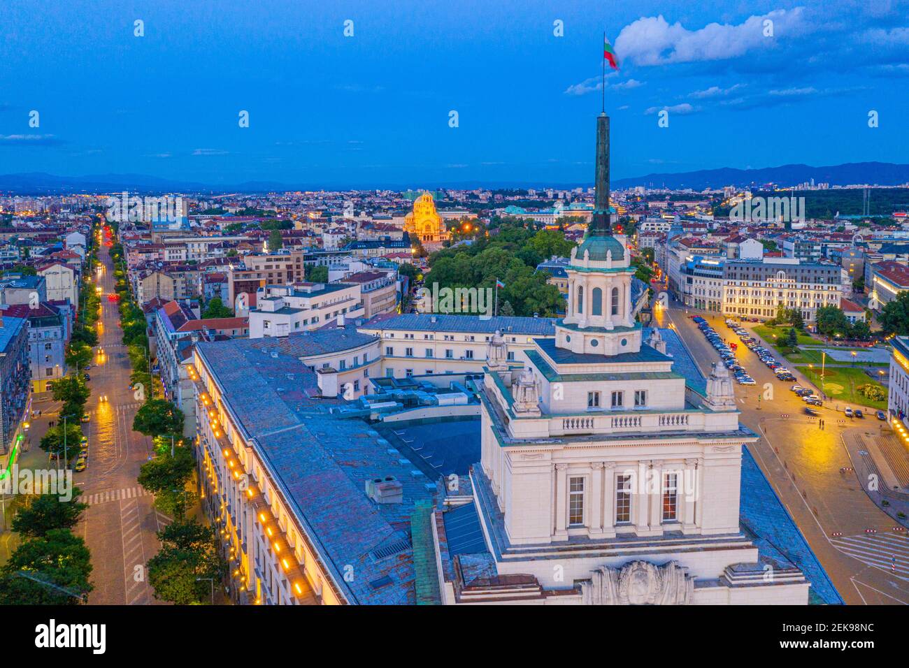 Gebäude der Nationalversammlung in Sofia, Bulgarien Stockfoto