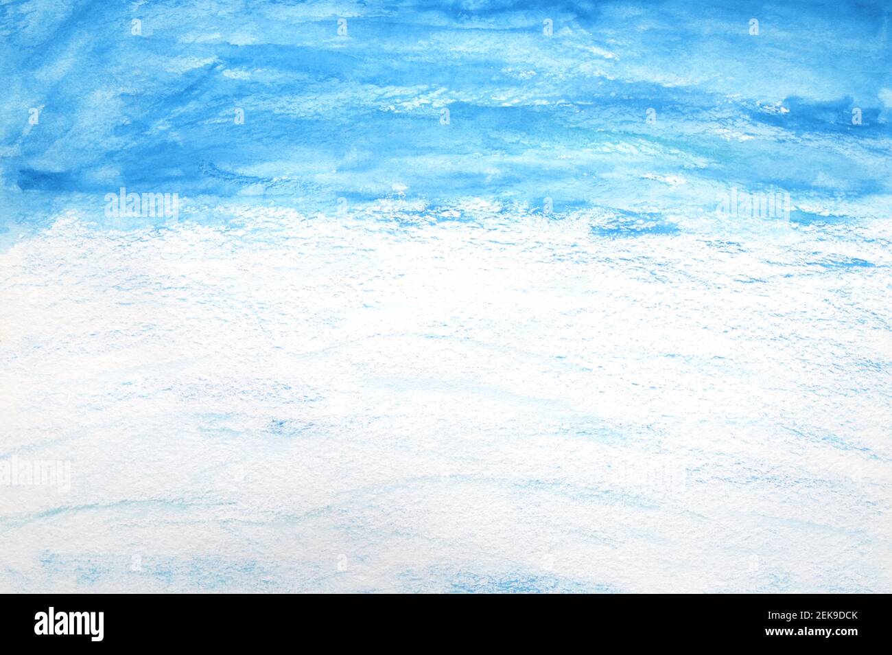 Abstrakt blau gemalt Aquarell Hintergrund Design Textur Stockfoto