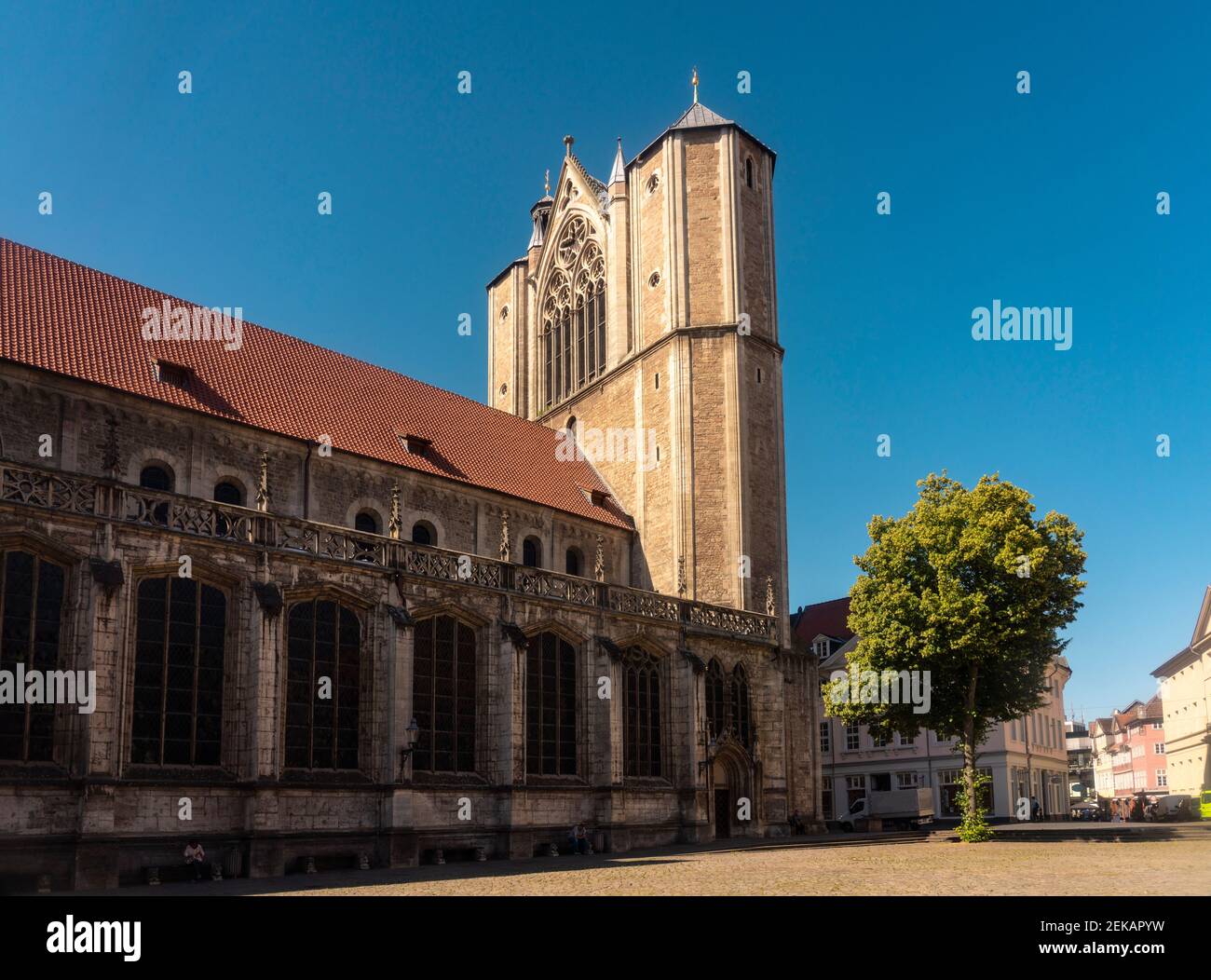 Deutschland, Niedersachsen, Braunschweig, Außenansicht des Braunschweiger Doms Stockfoto