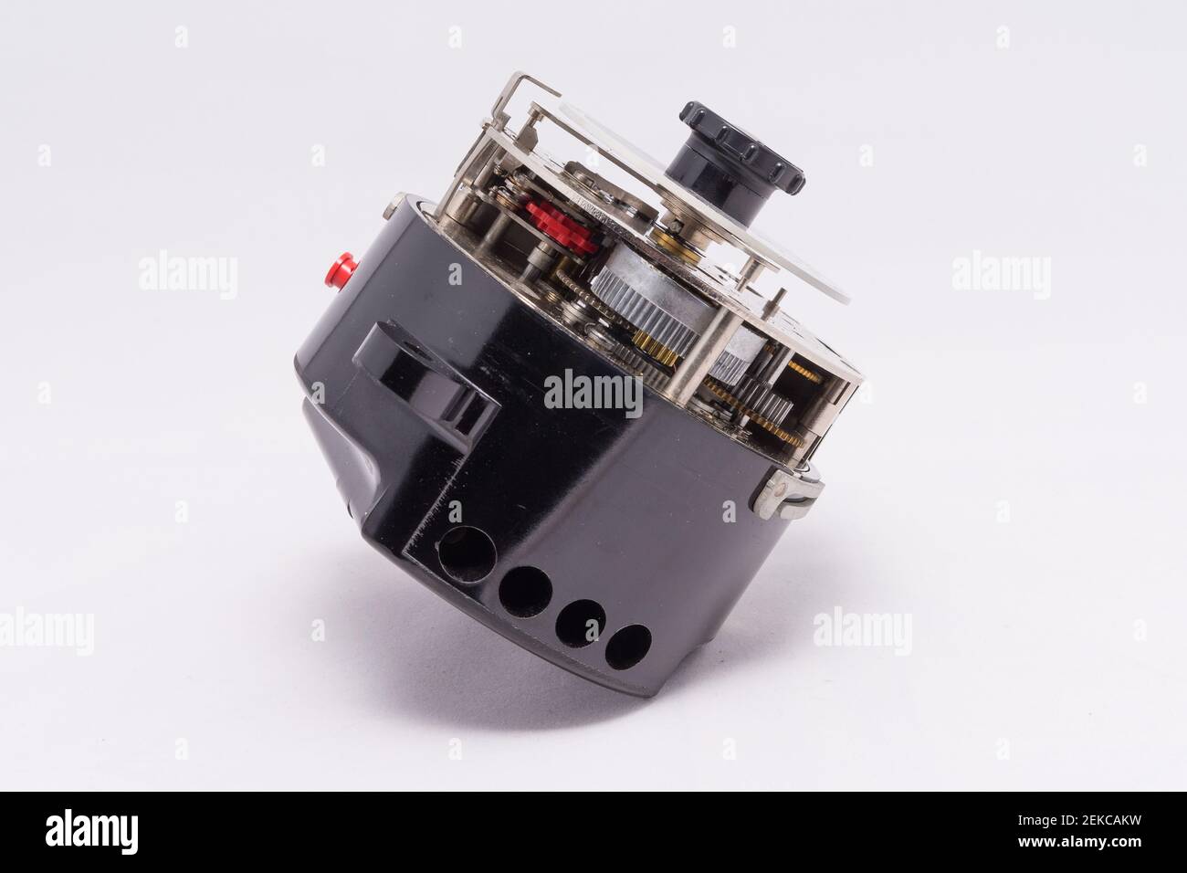 Sangamo Time Switch mechanisches Thermostat mit Federreserve. Stockfoto