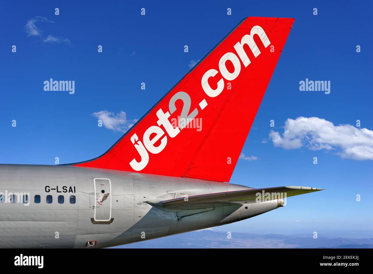 Jet2.Com Flugzeuge Schwanzflosse. Stockfoto