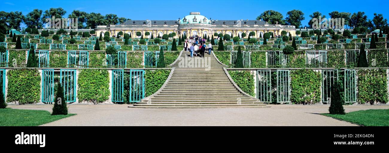 Schloss Sanssouci, Potsdam, Brandenburg, Deutschland Stockfoto