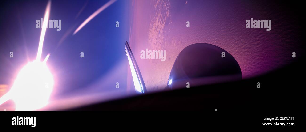 Flug, Foto vom Flugzeug Stockfoto