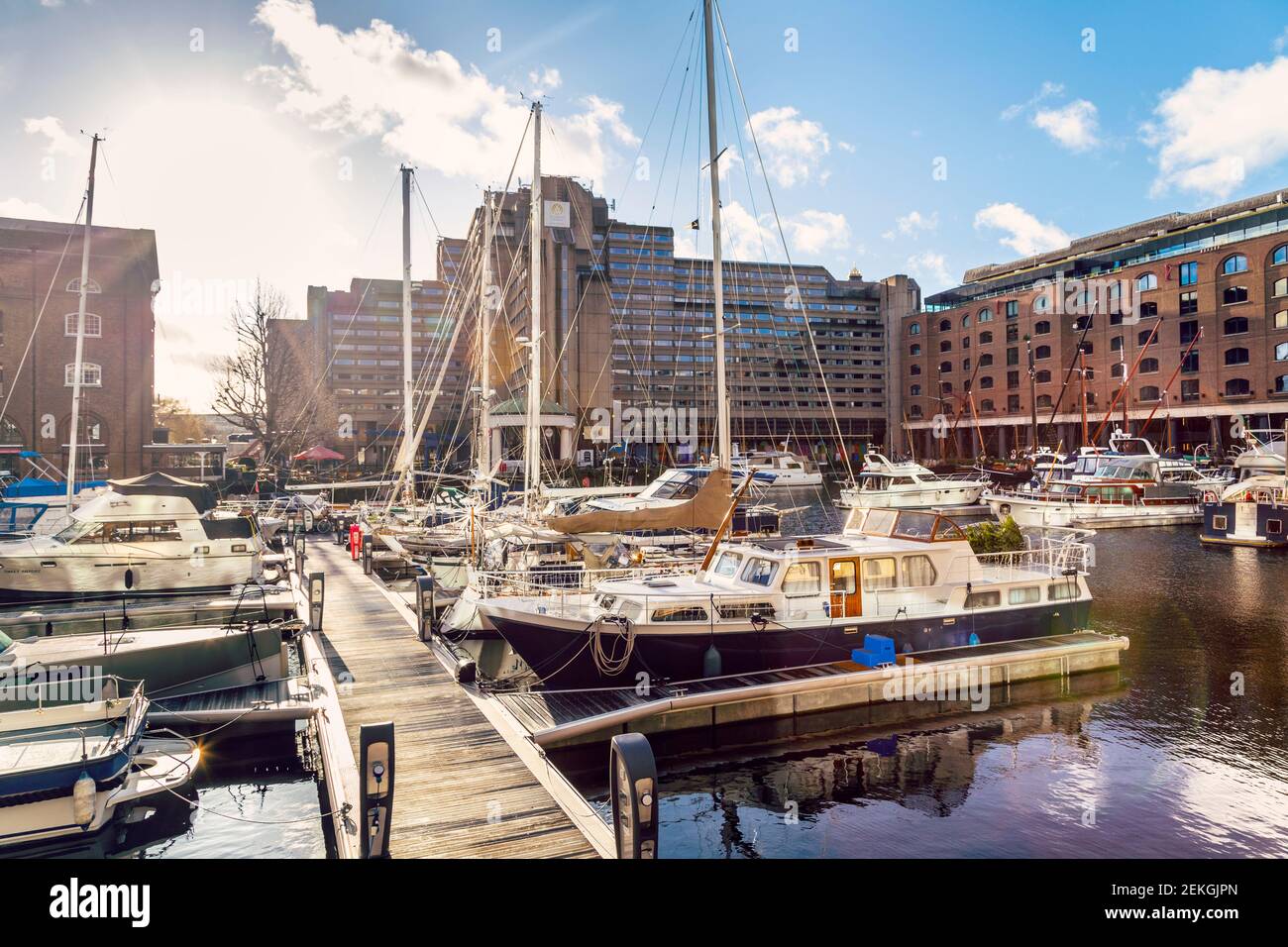 St. Katharine Docks, London, UK Stockfoto