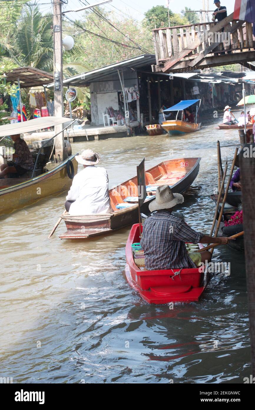 Bangkok Schwimmender Markt Stockfoto