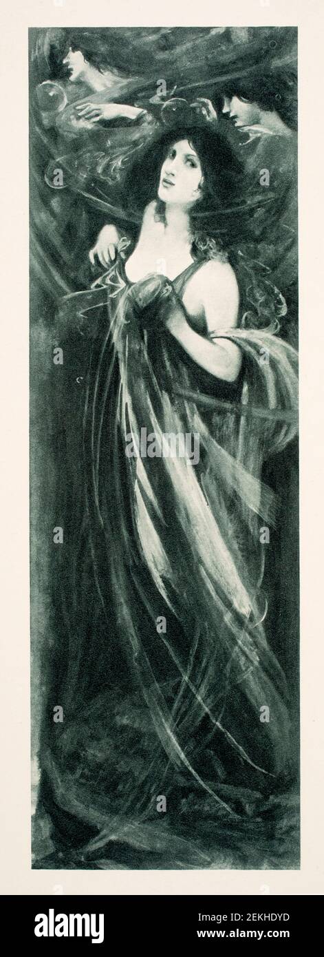 The Rhine Maidens1890, von Charles Robinson, monochrome Halbtonwiedergabe von 1900 das Studio an Illustrated Magazine of Fine and Applie Stockfoto