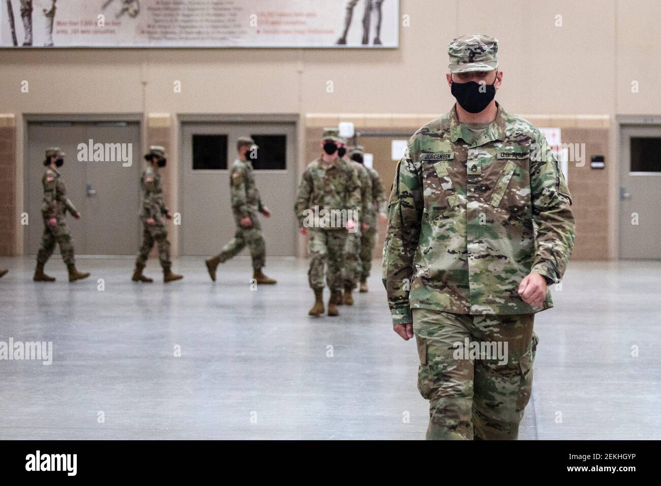 Soldaten der Kompanie D, 224th Brigade Engineer Bataillon und 2nd