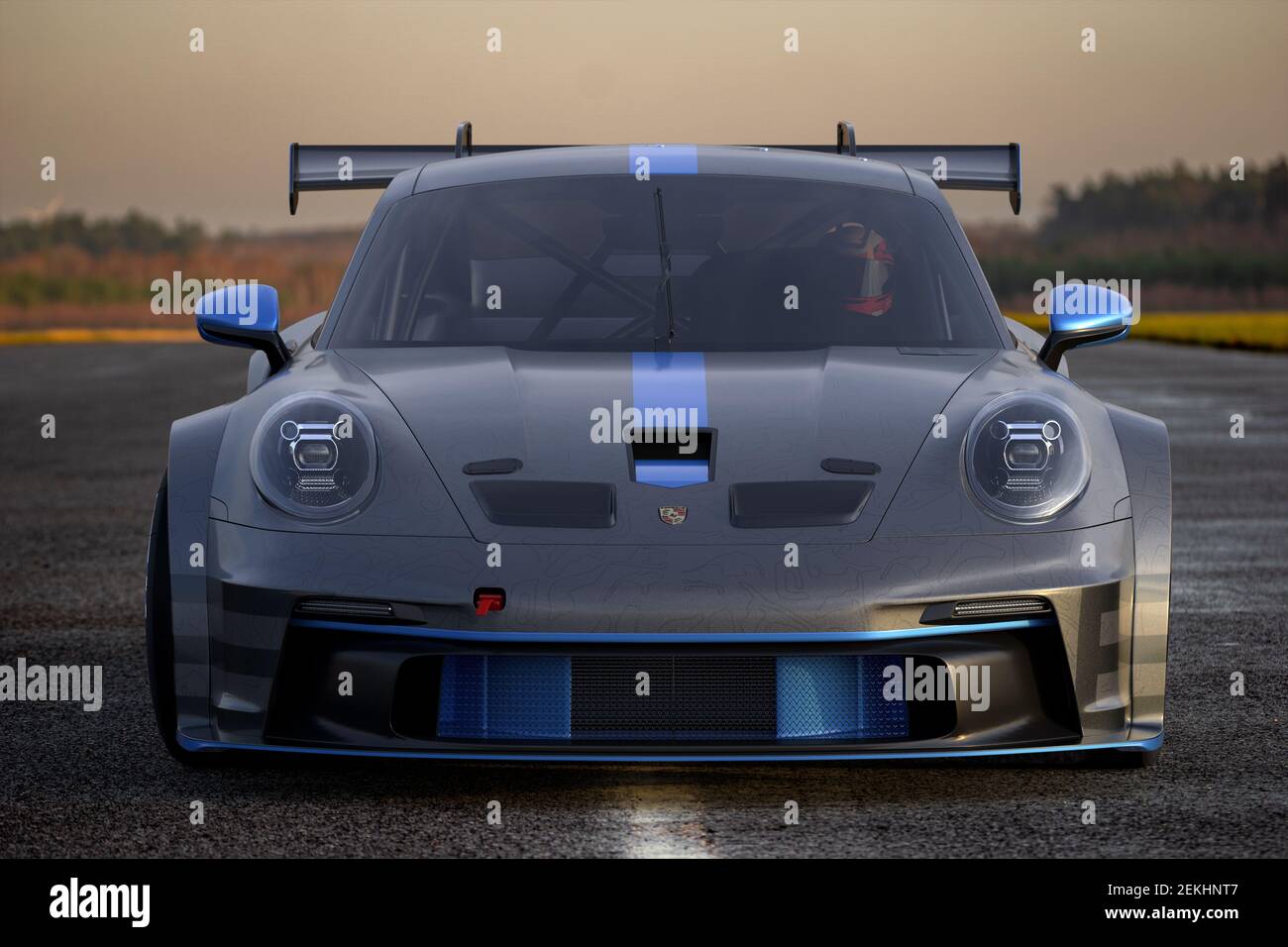 Der sportliche Porsche 911 GT3 Cup Stockfoto