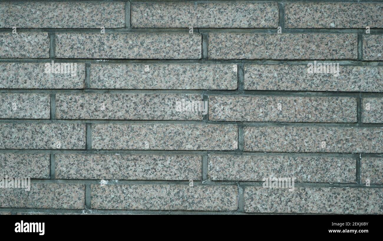 Horizontal Lang Rechteckige Stein Wand Muster Textur Stockfoto