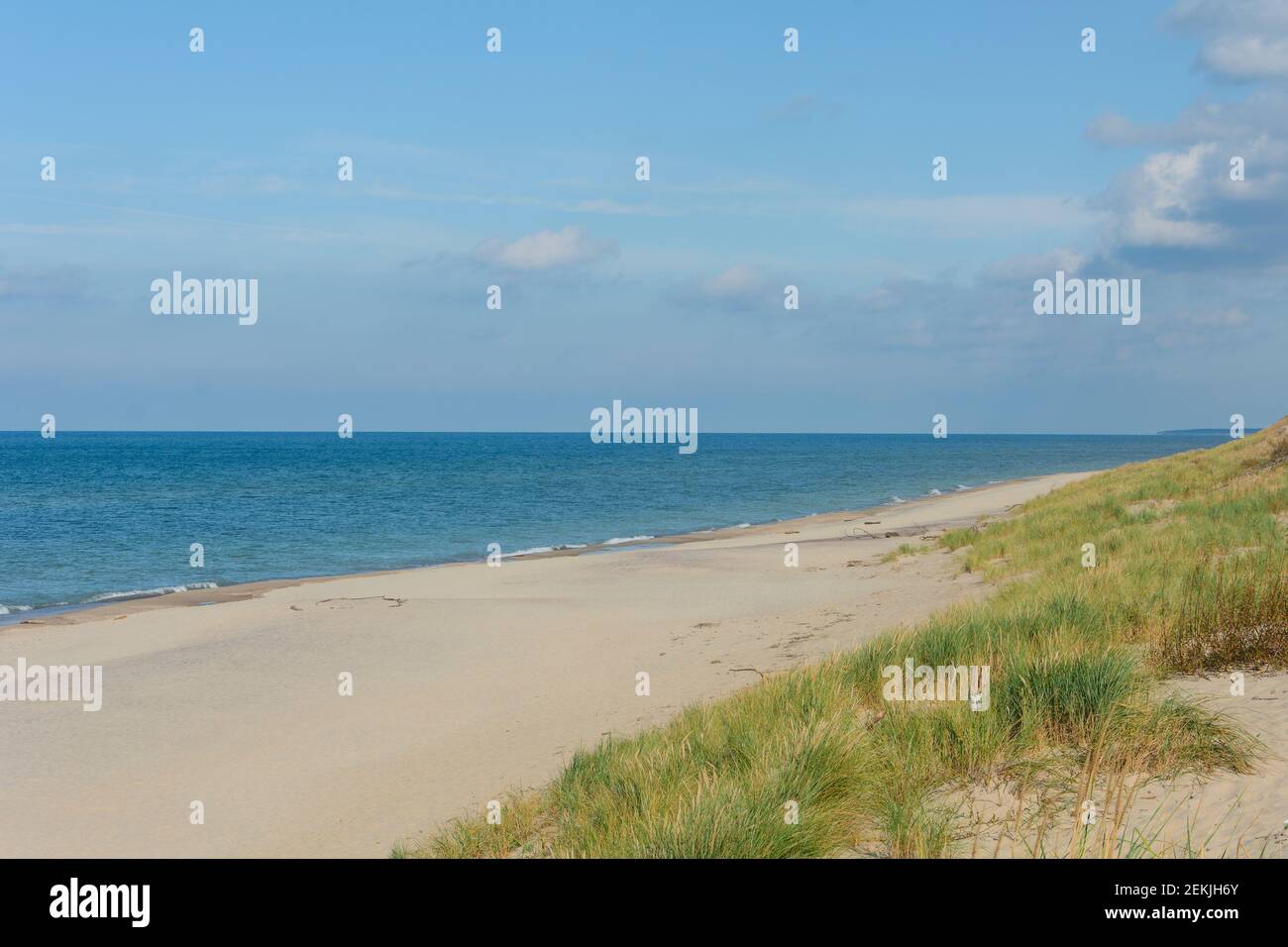Ostseeküste an der Kurischen Nehrung im Nationalpark. Urlaubs- und Reisekonzept. Stockfoto