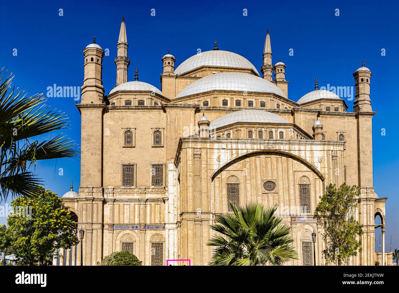Fassade der Muhammad Ali Moschee in Kairo, Ägypten Stockfoto