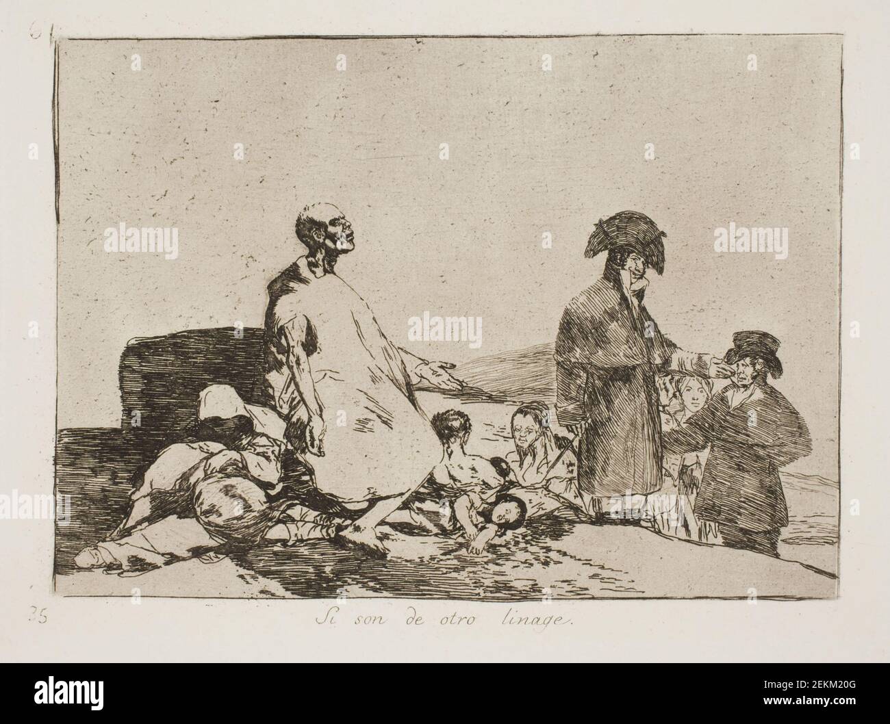 Francisco de Goya (1746-1828), sie sind von einem anderen Rennen (61), 1810-1820 Stockfoto