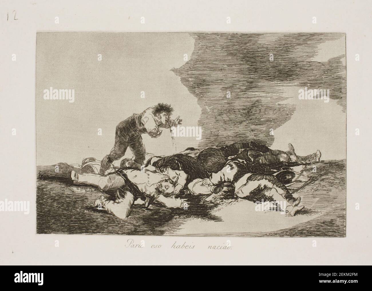 Francisco de Goya (1746-1828), wir sind zu dieser (12), 1810-1820 Stockfoto