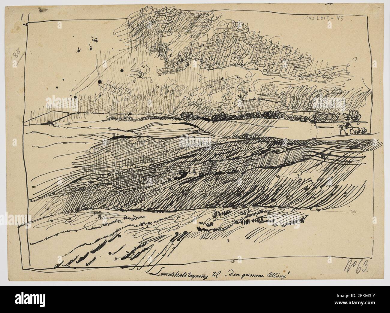 Christian Kongstad Petersen (1862-1940), Landschaft, 1918 Stockfoto