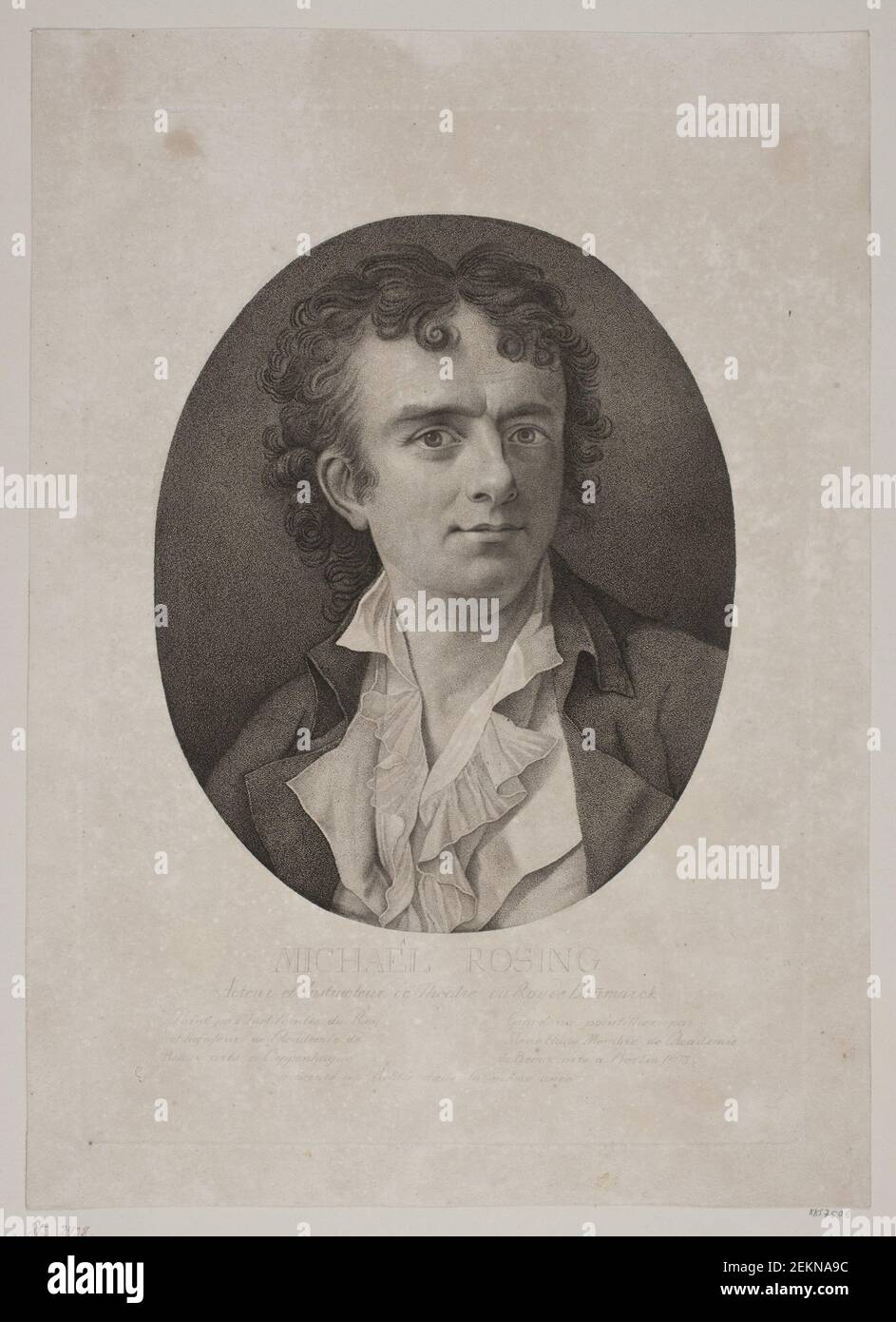 Meno Haas (1752-1833); Jens Juel (1745-1802), Michael Rosing, 1803 Stockfoto