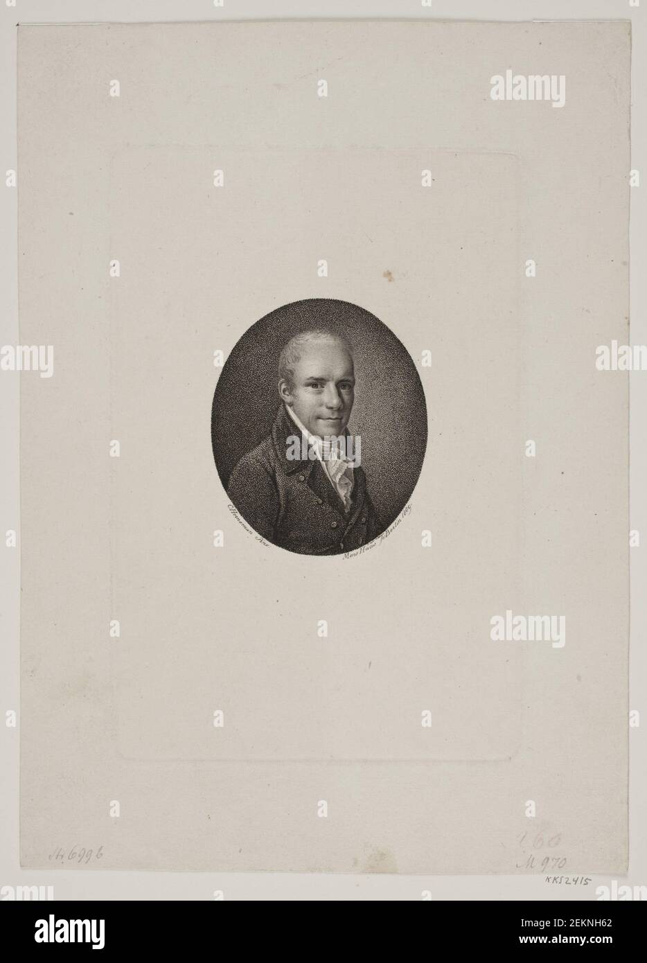 Meno Haas (1752-1833); Christian Hornemann (1765-1844), C. W. Dunzfeldt, 1809 Stockfoto