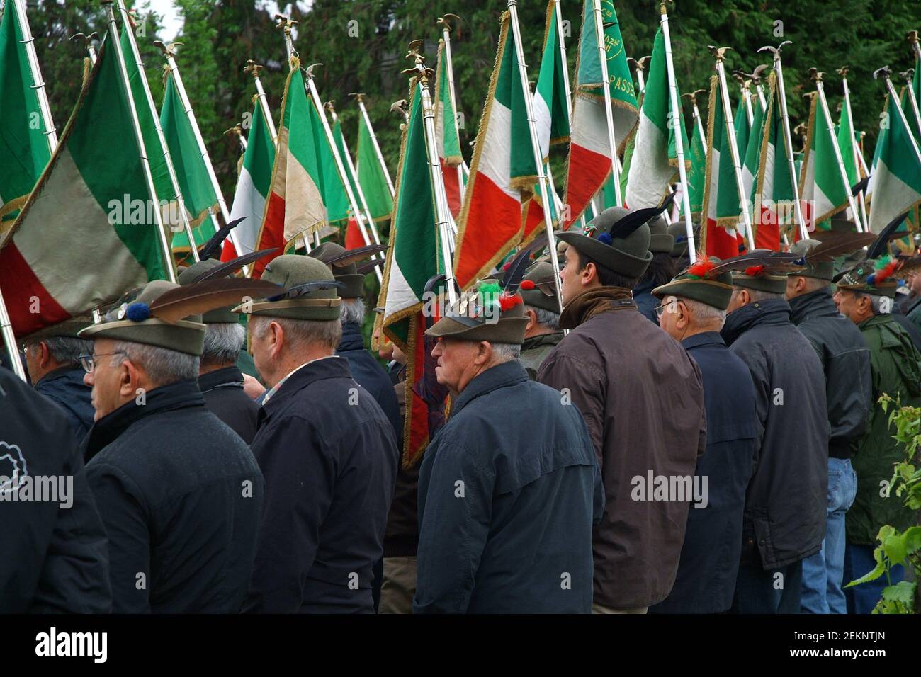 Castelnuovo don Bosco, Piemont/Italien -04/07/2019- 90. Versammlung von Alpini, dem Infanteriekorps der italienischen Armee im Bergkrieg. Stockfoto