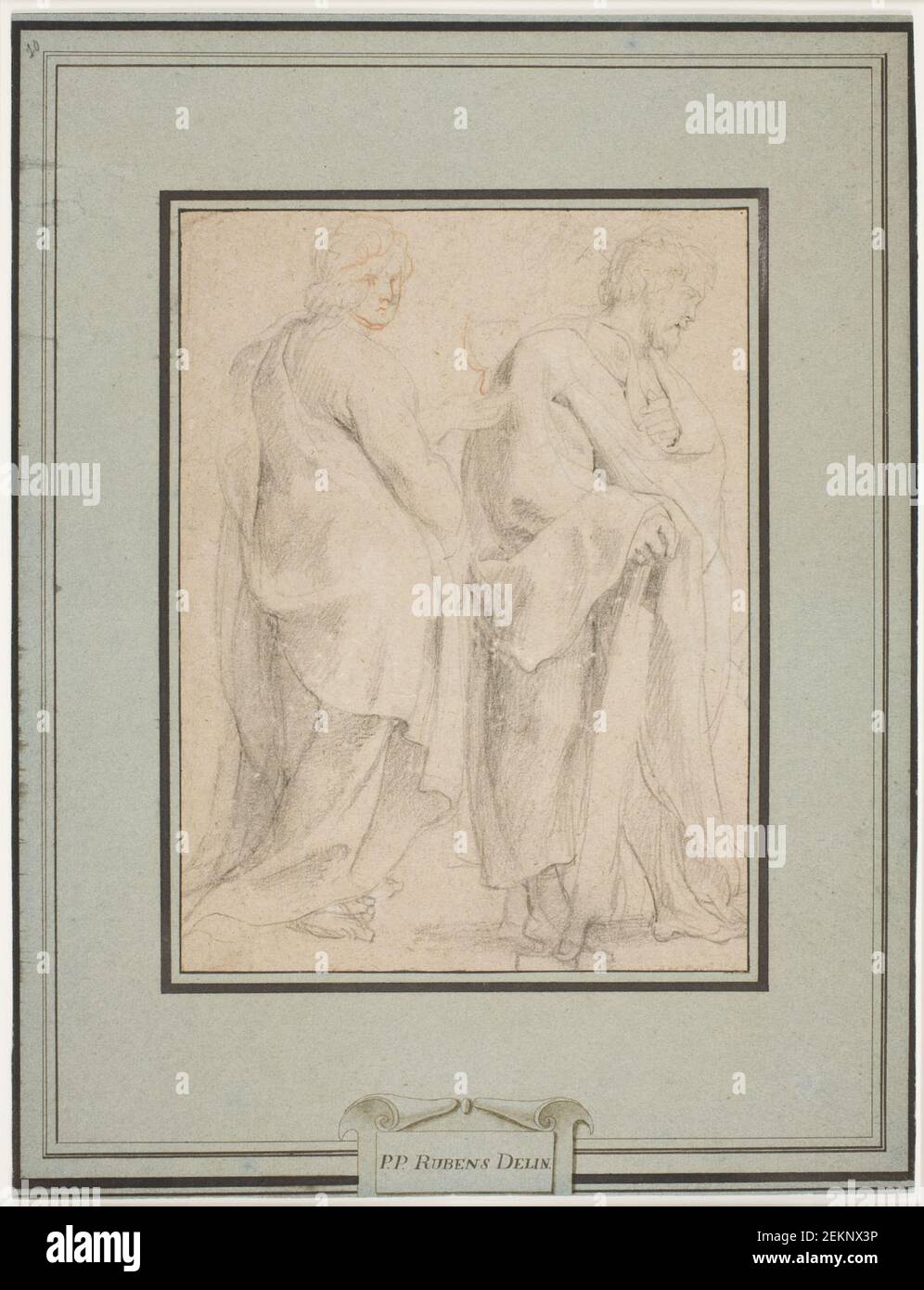Peter Paul Rubens (1577-1640), zwei Apostel (Johannes und Paulus (oder Simon)), etwa 1616 Stockfoto