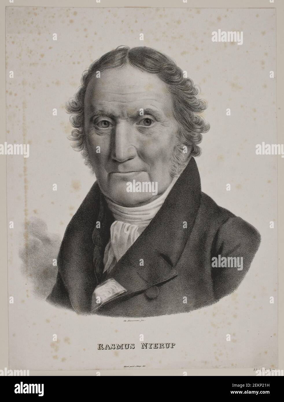 Christian Hornemann (1765-1844), Rasmus Nyerup, 1826 Stockfoto