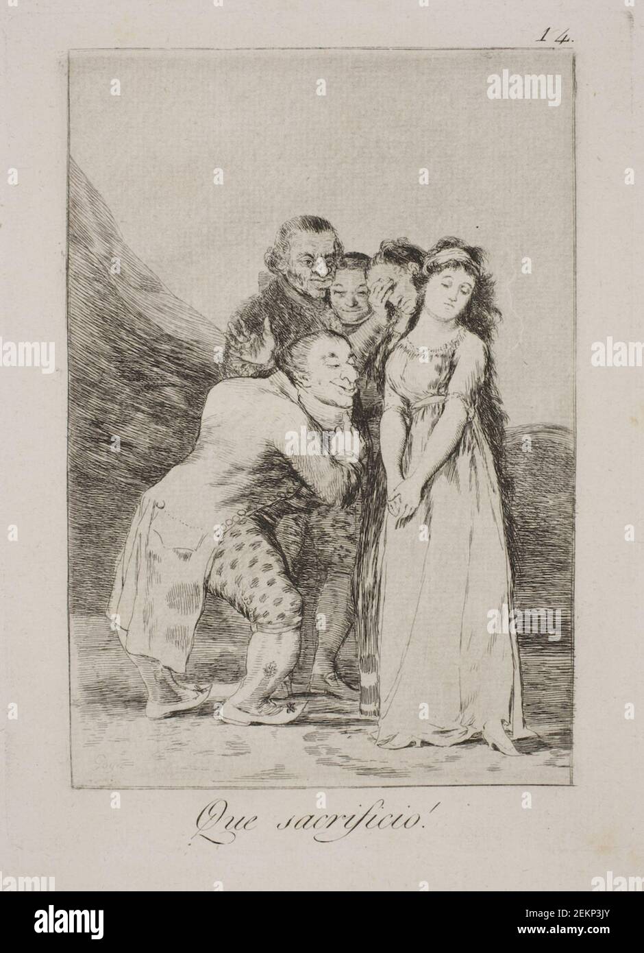 Francisco de Goya (1746-1828), das Opfer, 1797-1798 Stockfoto