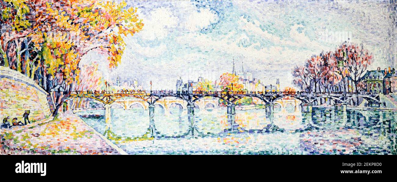 Le pont des Arts von Paul Signac Stockfoto