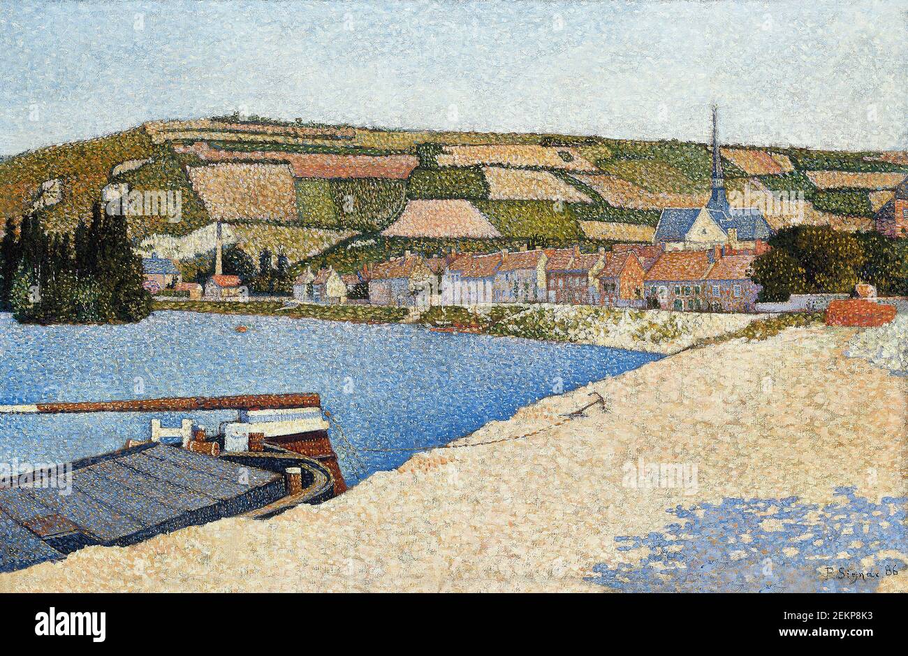 Les Andelys, Cote d'Aval von Paul Signac Stockfoto