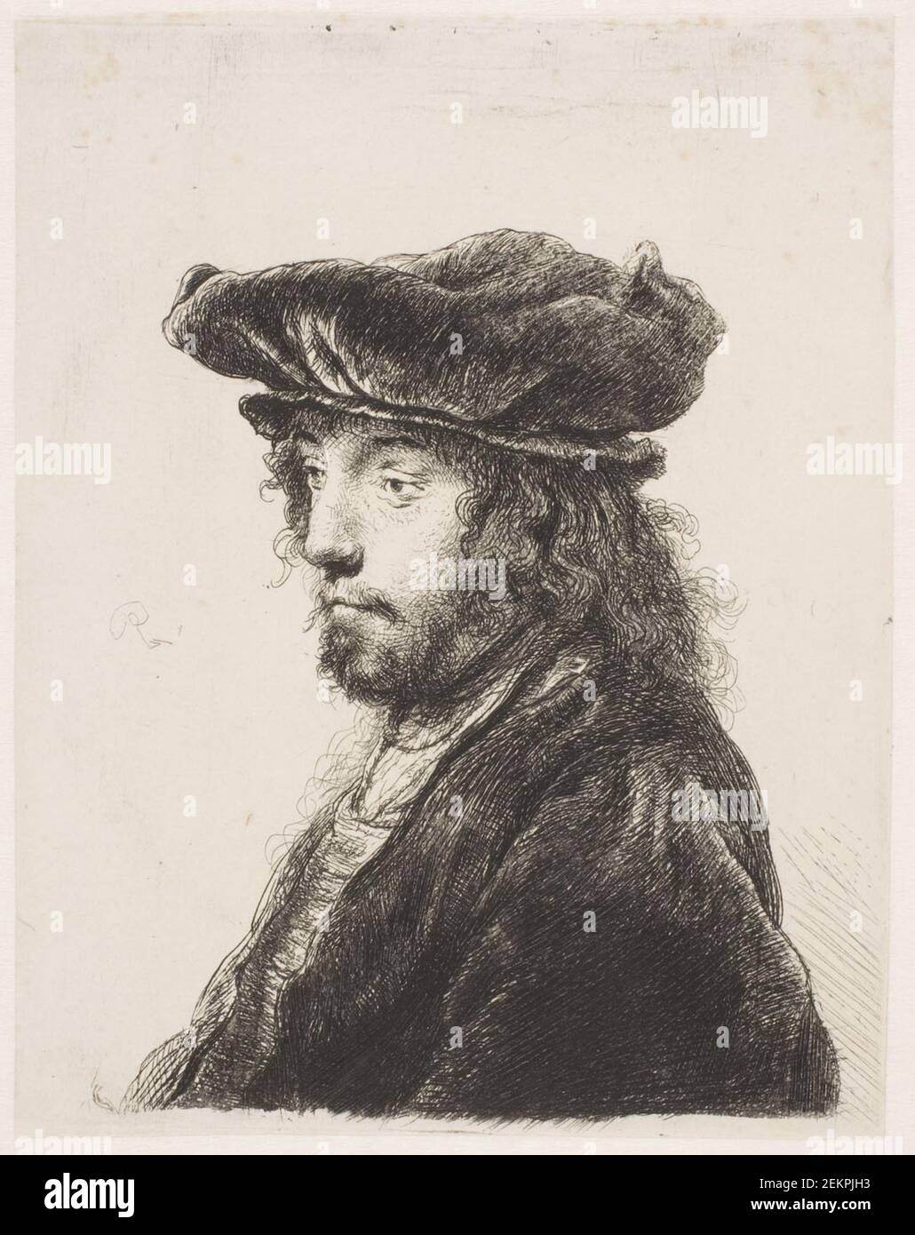 Rembrandt van Rijn (Vaerksted) (1606-1669); Rembrandt van Rijn (1606-1669); Jan Lievens (1607-1674), Hoved AJ und Orientaler, um 1635 Stockfoto