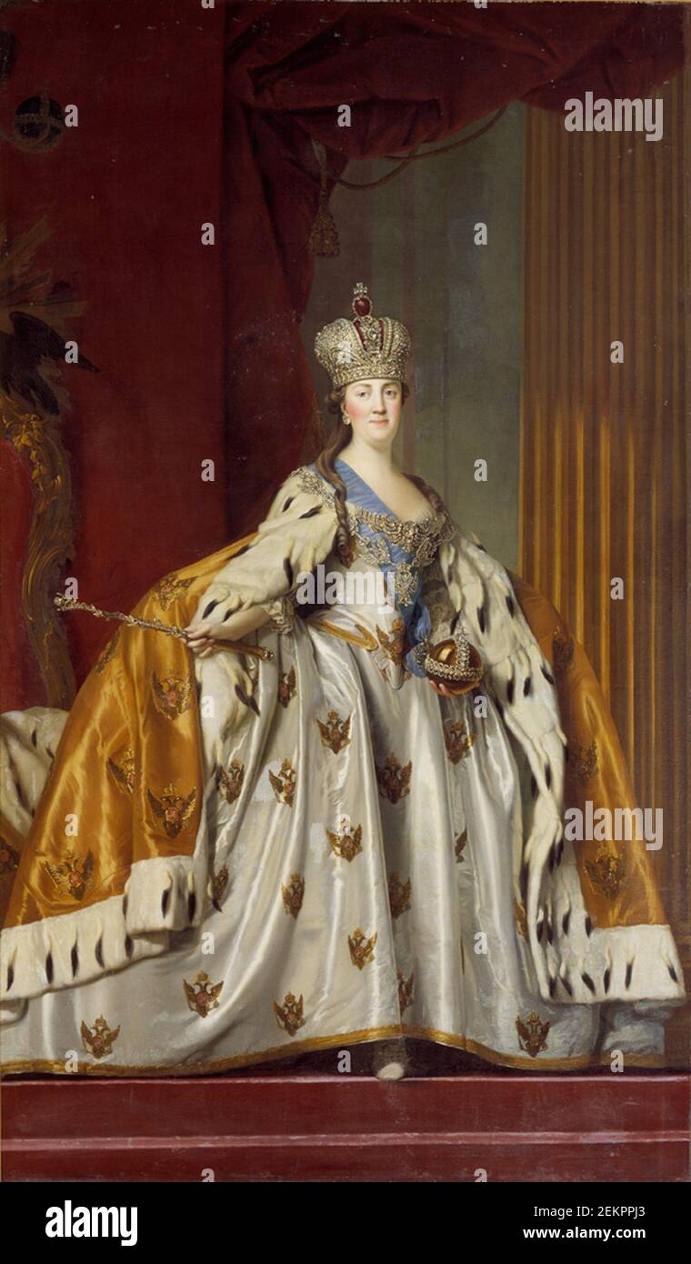 Vigilius Eriksen (1722-1782), Katharina II. Von Russland in Corning Run, 1766-1767 Stockfoto