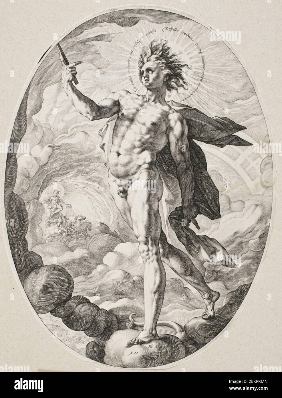 Hendrick Goltzius (1558-1617), Apollon, 1588 Stockfoto