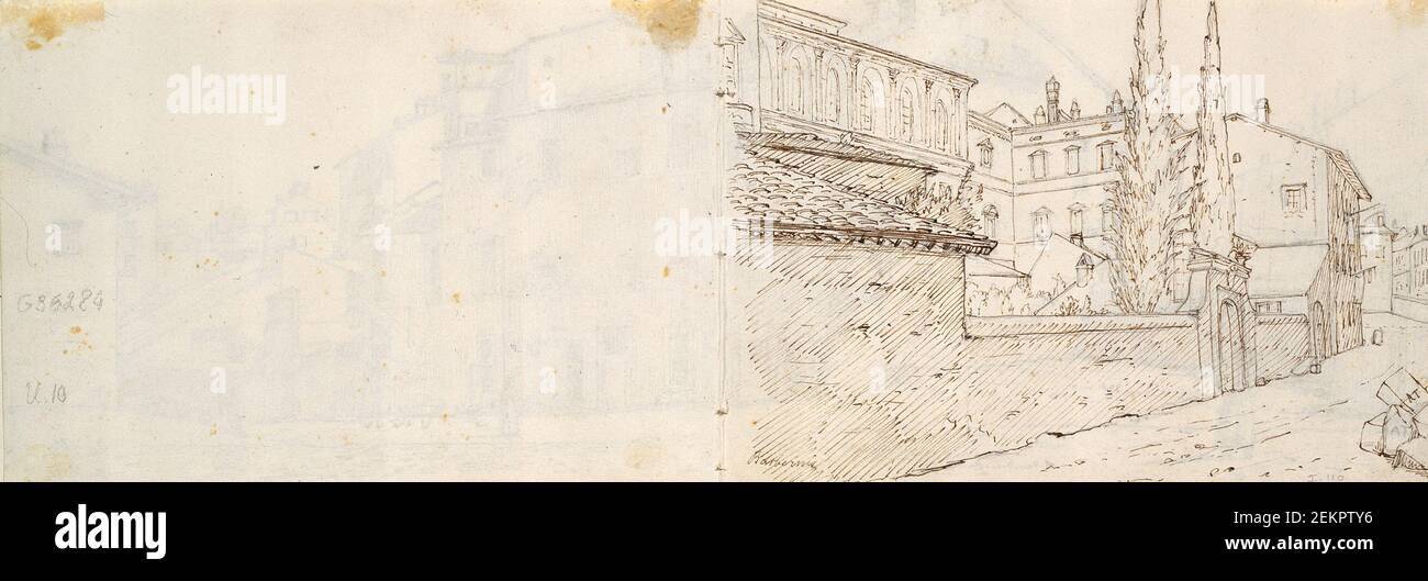 Wilhelm Marstrand (1810-1873), Palazzo Barberini, Rom, 1837 Stockfoto