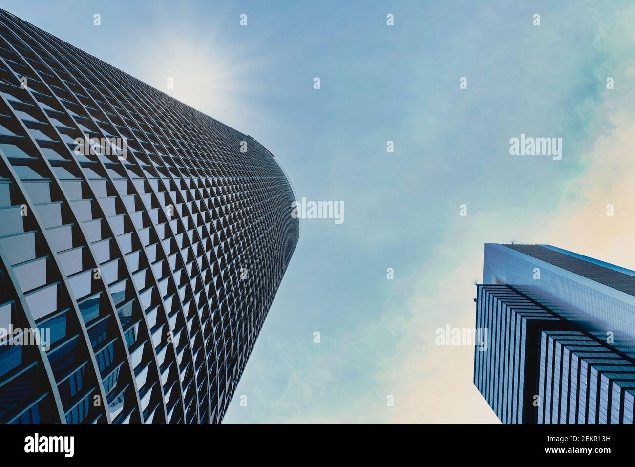 Wolkenkratzer der Stadt madrid Stockfoto