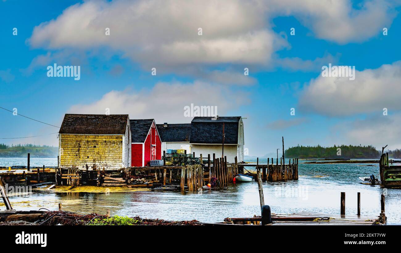 Blue Rocks, Nova Scotia - Szenen Stockfoto