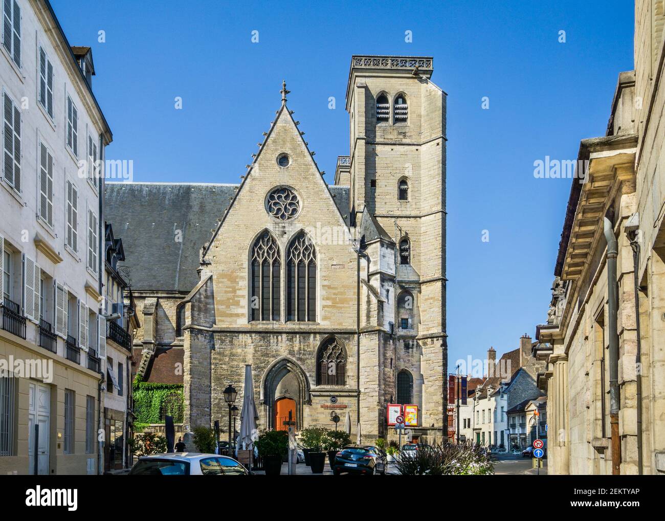 Im gotischen Stil Kirche Saint-Jean von Dijon, Burgund heute beherbergt das Dijon-Bourgogne Theater, Dijon, Côte-d'Or Abteilung, Bourgogne-Frankreich-Comté Region Stockfoto